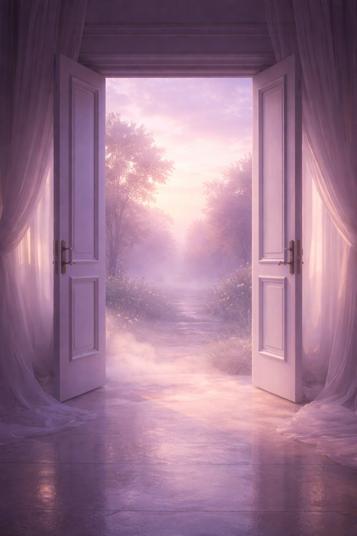 죽는 꿈의 강한 인상과 변화의 상징을 떠올리게 하는 이미지