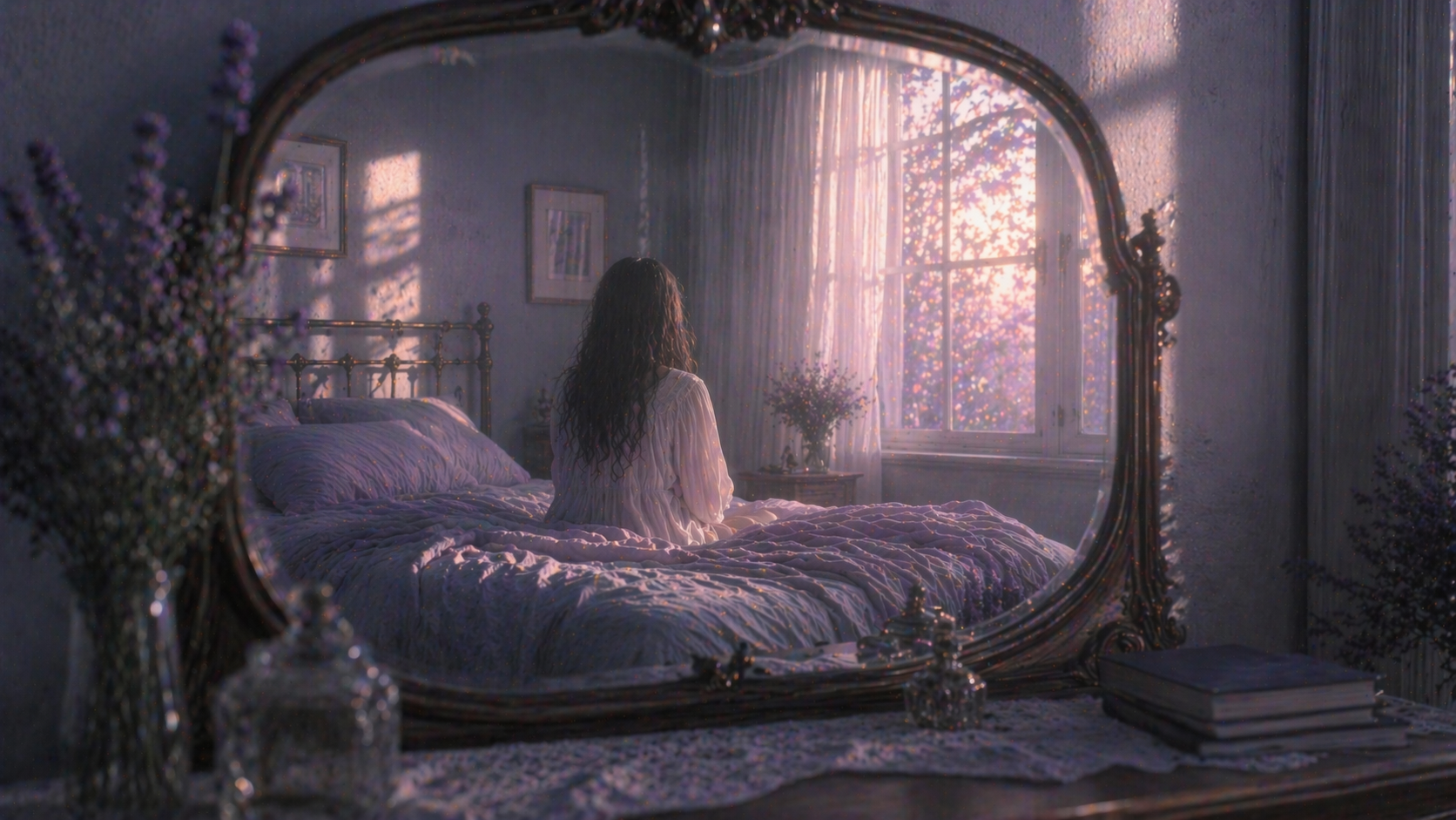 유난히 현실처럼 선명한 꿈의 또렷함과 긴장을 떠올리게 하는 이미지